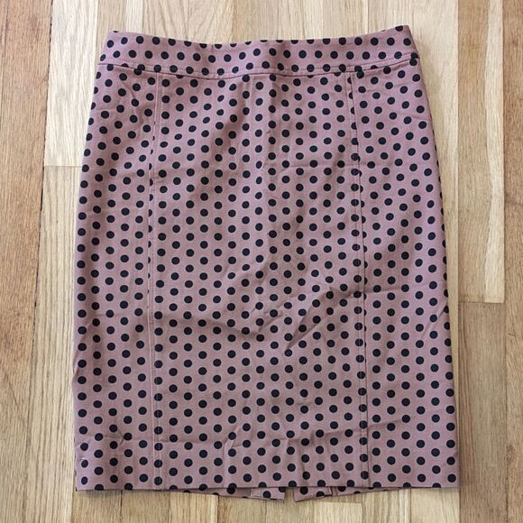 LOFT Dresses & Skirts - Ann Taylor loft brown and black polka pencil skirt